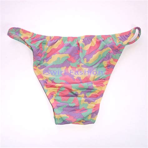 K P Mens String Bikini String Narrow Waist Printed Ebay