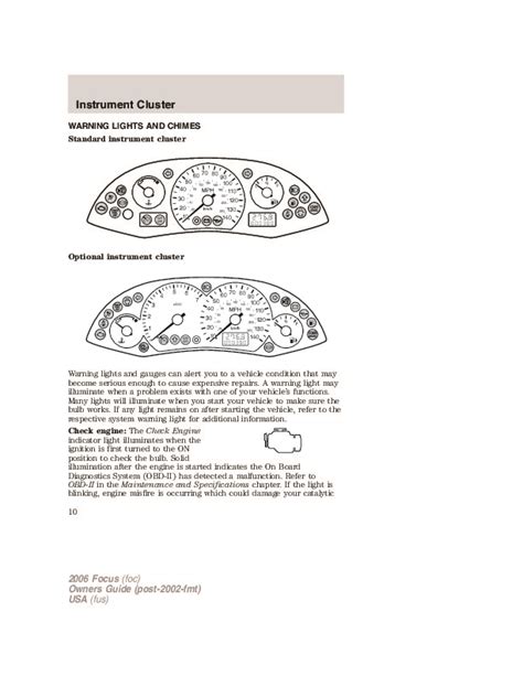 2006 Ford Focus Owners Manual