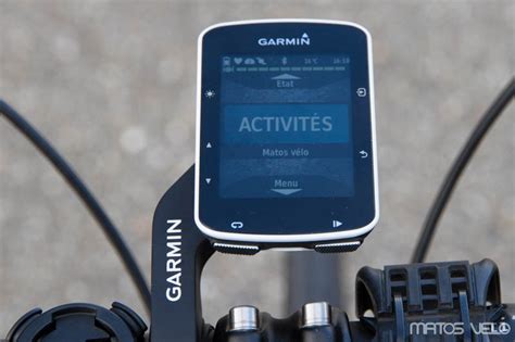 Test Du Compteur Gps Garmin Edge Matos V Lo Actualit S V Lo De