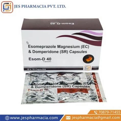 Esomeprazole Magnesium Ec Domperidone Sr Capsules At Rs Box