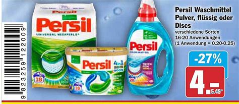 Persil Waschmittel Pulver Flüssig Oder Discs Angebot bei AEZ