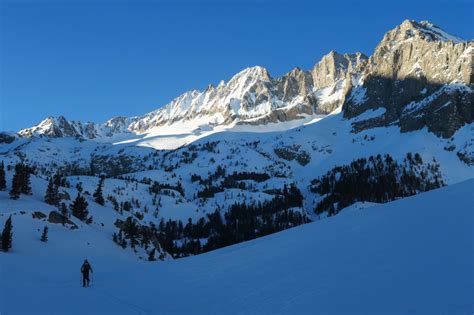 Approaching Norman Clyde Peak In The Winter