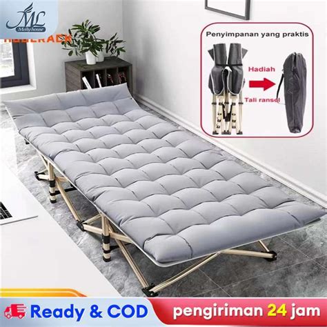 Promo Tempat Tidur Lipat Ranjang Lipat Besi Folding Bed Kasur Lipat