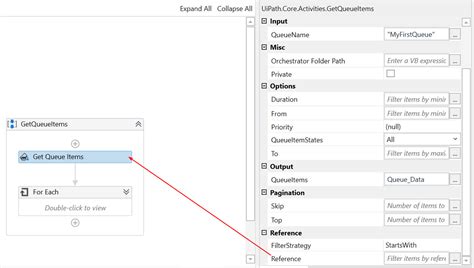 How We Can Use Reference Property Of Get Queue Items Activity Help