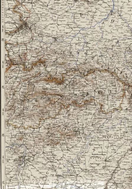 GALIZIA. SCALA 1: 1 500 000. Originale mappa storica colorata confine EUR 16,00 - PicClick IT