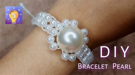 Pearl Bracelet Making At Home Handmade Bracelet Diy Pearl Youtube