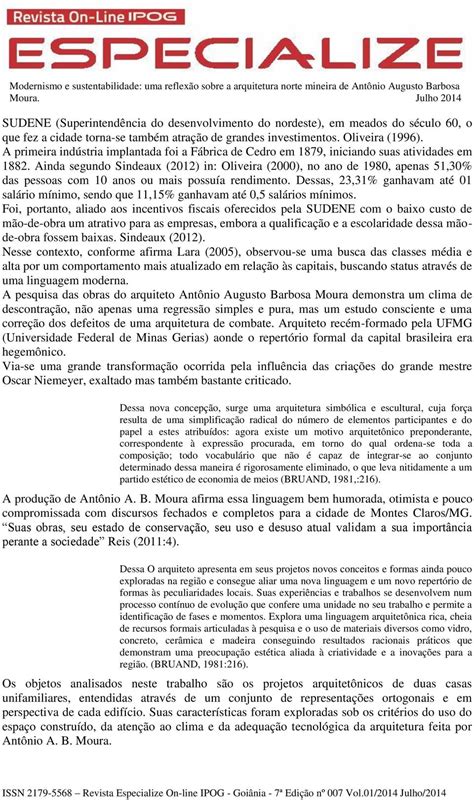 Modernismo E Sustentabilidade Uma Reflex O Sobre A Arquitetura Norte