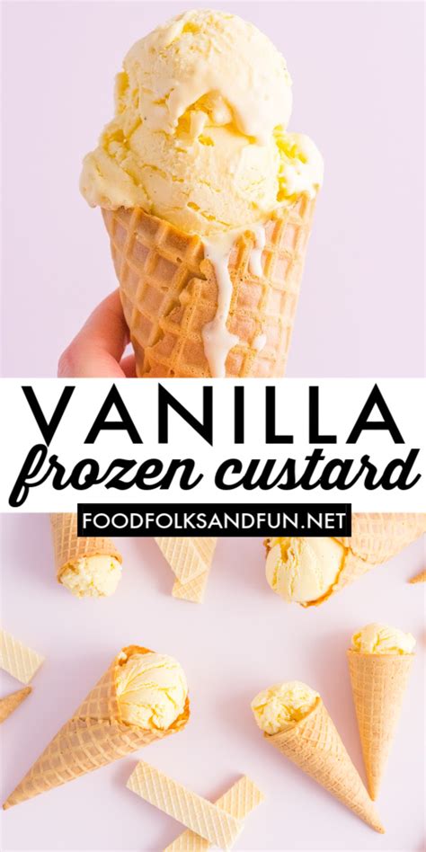 Homemade Custard Ice Cream Recipe • Food Folks and Fun