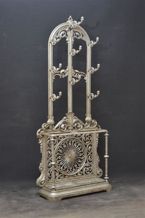 Elegant Victorian Cast Iron Hall Stand Antiques Atlas