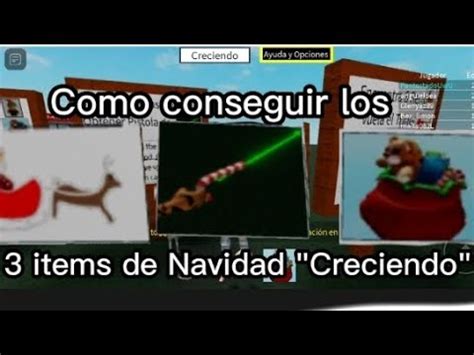 Como Conseguir Los 3 Items De Navidad En Roblox Creciendo YouTube