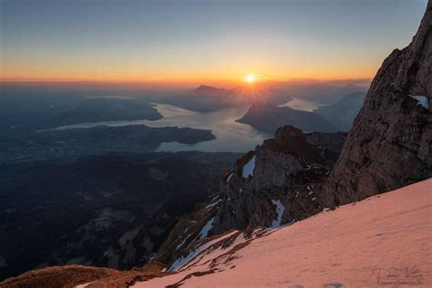 Sunrise on Mount Pilatus by LinsenSchuss on DeviantArt