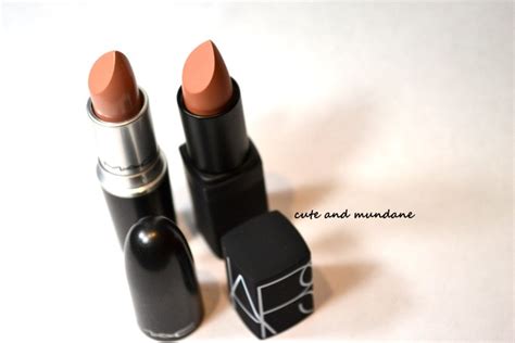 Cute And Mundane Two Nudes Mac Creme D Nude And Nars Belle De Jour Lipstick Review