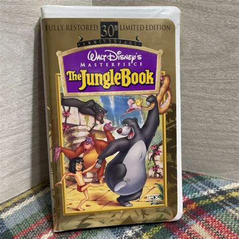 Disney The Jungle Book Vhs Masterpiece Th Anniversary Limited Edition