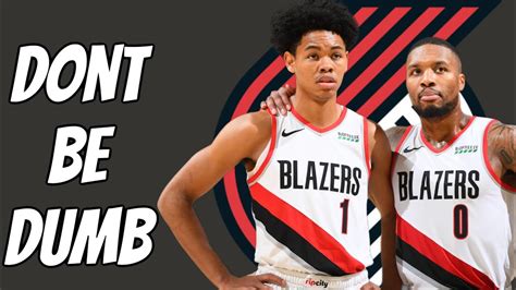 The Trailblazers Shouldnt Trade Anfernee Simons Or The Pick Youtube