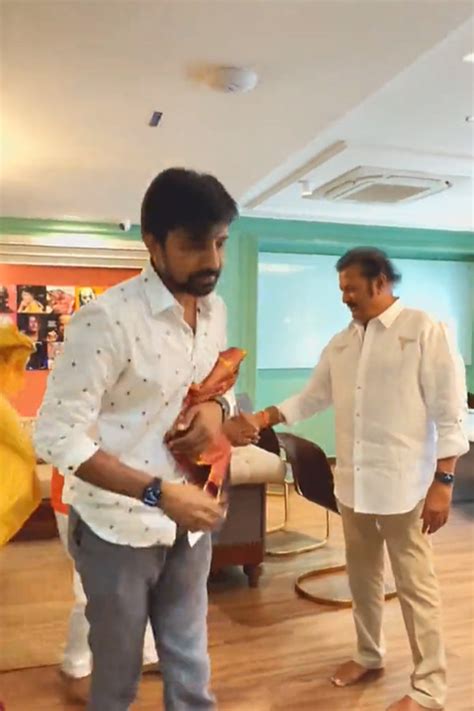 Mohan Babu And Manchu Vishnu Appreciated Balagam Movie Team Photos Sakshi