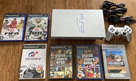 Playstation 2 PS2 Konsole Silber Mit 6 Games Kaufen Auf Ricardo