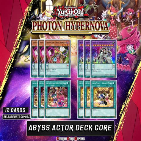 Yugioh Abyss Actor Deck Core Bundle Cards Photon Hypernova