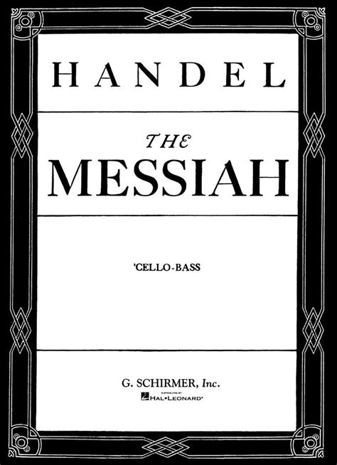 G.F.Handel's Messiah: Scores - Orchestra and Chorus