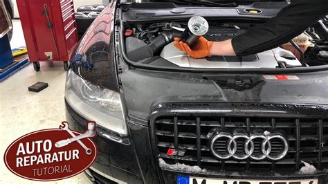 Audi 3 0 TDI Kraftstofffilter wechseln und entlüften Dieselfilter