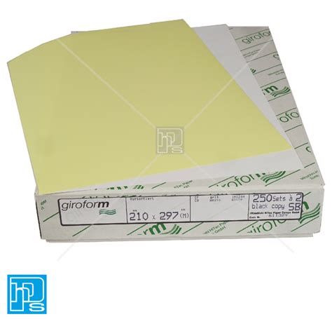 Giroform A4 Ncr Paper 2 Part Whiteyellow Hps Supplies Ltd Office