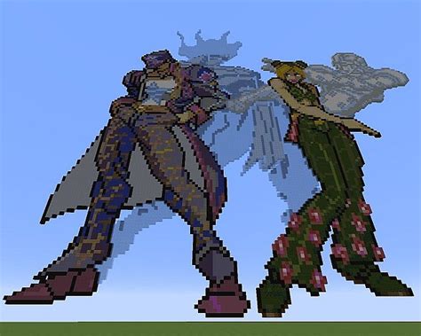 Jojos Bizarre Adventure Hd Jotaro Kujo And Jolyne Kujo Minecraft Project