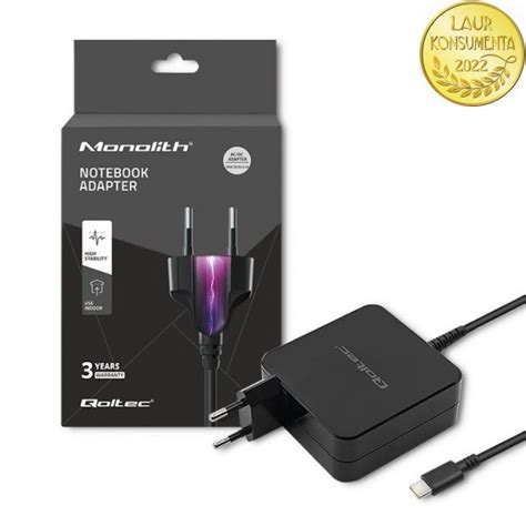 Qoltec Adowarka Sieciowa W V A Usb Typ C Qoltec