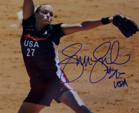 Jennie Finch Team USA 8x10 Pitching PF Photo - JSA-W Auth *Blue – The ...