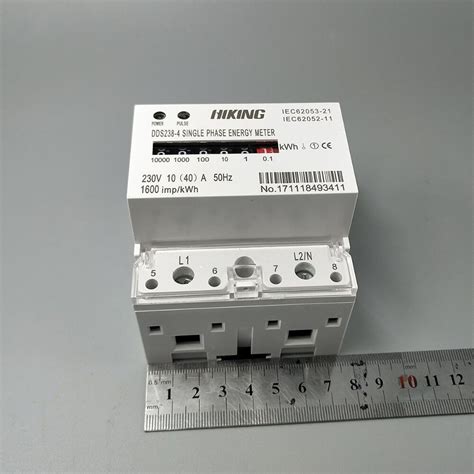 A V Hz Single Phase Din Rail Kwh Watt H Grandado