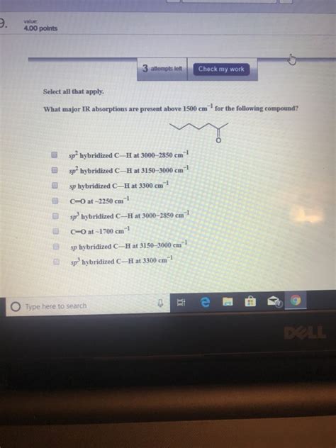 Solved Value Polnts Attempts Let Check My Work Select Chegg