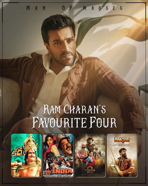 Ram Charan reveals his favorite films | Telugu Cinema