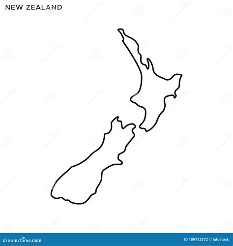 Blank Map Of New Zealand Outline Map And Vector Map Of New Zealand Images