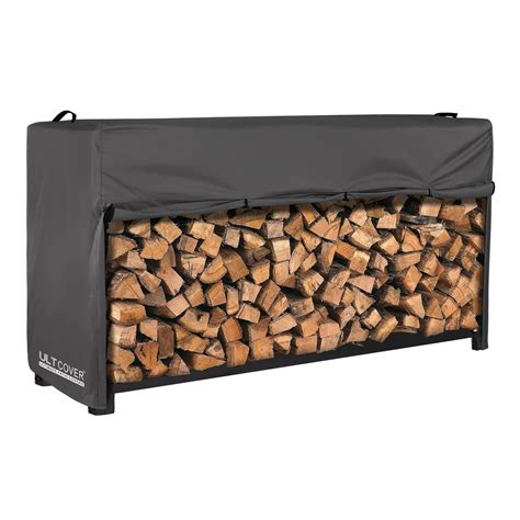 ULTCOVER Waterproof Firewood Racks Cover 8 Feet Heavy Duty Outdoor Logs