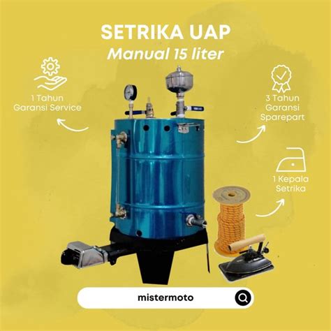 Jual Setrika Uap Laundry Boiler Gas Ltr Casing Kepala Setrika Di