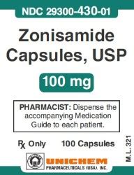 Zonisamide (Zonegran) 100mg 100 Capsules