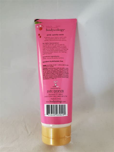 Bodycology Pink Vanilla Wish Body Cream 8oz Full Size Lotion Fresh For