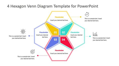 Hexagon Venn Diagram Powerpoint Template Slidemodel