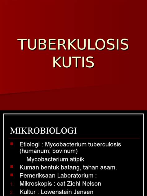 PDF TUBERKULOSIS KUTIS Ppt DOKUMEN TIPS