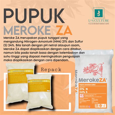 Pupuk Meroke Za Kg Amonium Sulfat Kemasan Repack Lazada Indonesia