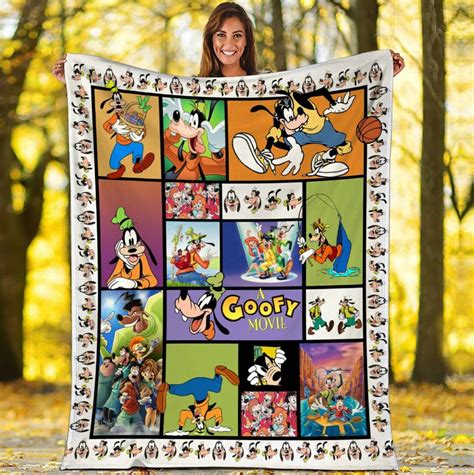 Goofy Blanket Goofy Baby Blanket Goofy Movies Blanket Etsy