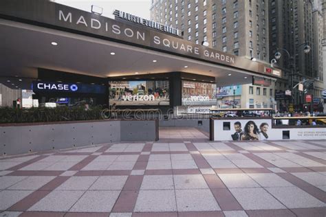 Entrance Of Madison Square Garden Manhattan Editorial Image Image Of