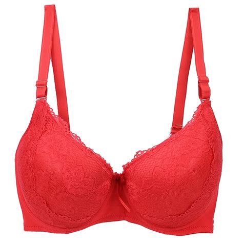 Buy Women Big Size Bra Lace Sexy Deep V Brassiere Bh Super Push Up D E Full Cup