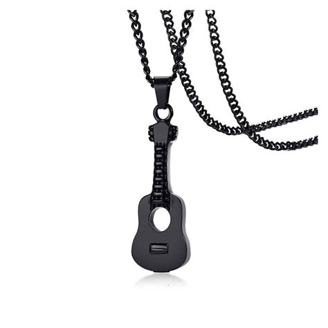 Pendentif Guitare Noire Urnes D P T