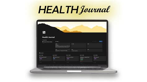 Health Journal - Personal Template