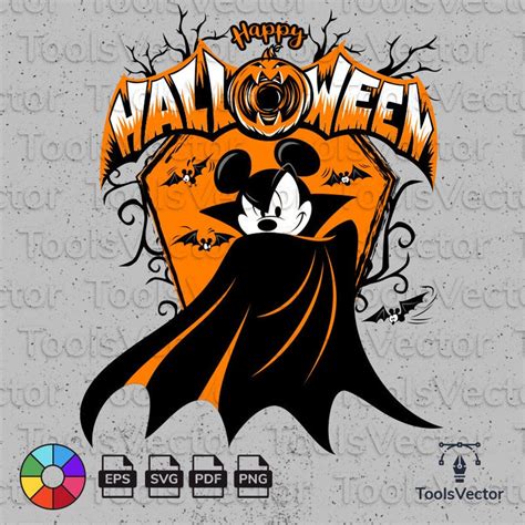 Halloween Vampire Svg Disney Mickey Vampire Svg Mickey Etsy