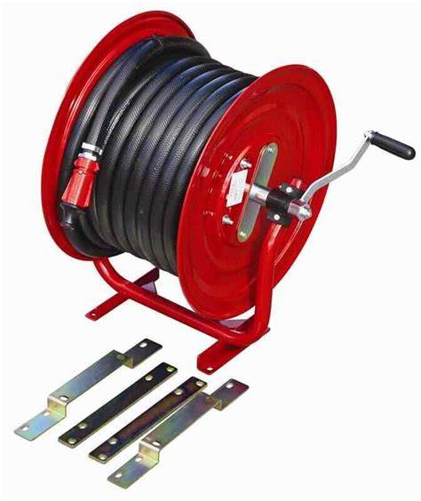 Canvas Rubber Fire Hose Reel For Water Supply Feature Durable Easy