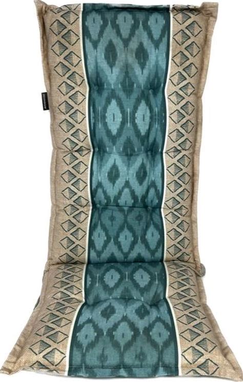 Madison Tuinstoelkussen Hoge Rug X Cm Ikatin Light Blue Bol