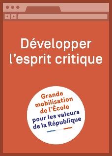 Développer l esprit critique Réseau Canopé