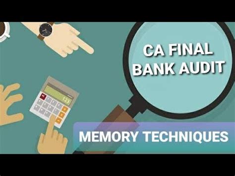 Bank Audit CA Final Memory Techniques ICAI Material Part 2 YouTube