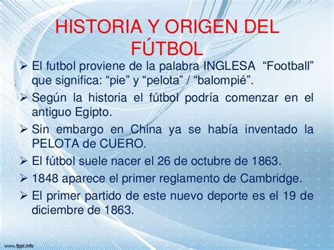 Historia Y Origen Del Fútbol