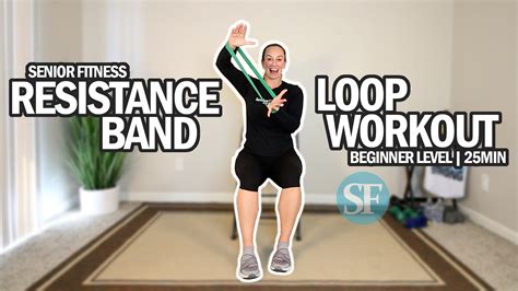 Full Body Resistance Band Loop Workout For Seniors And Beginners All Seated 25min Senior